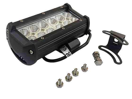 Фара ближнего света (12 led, дополнительная с крепежом, прямоугольная) светодиодная Мукачево