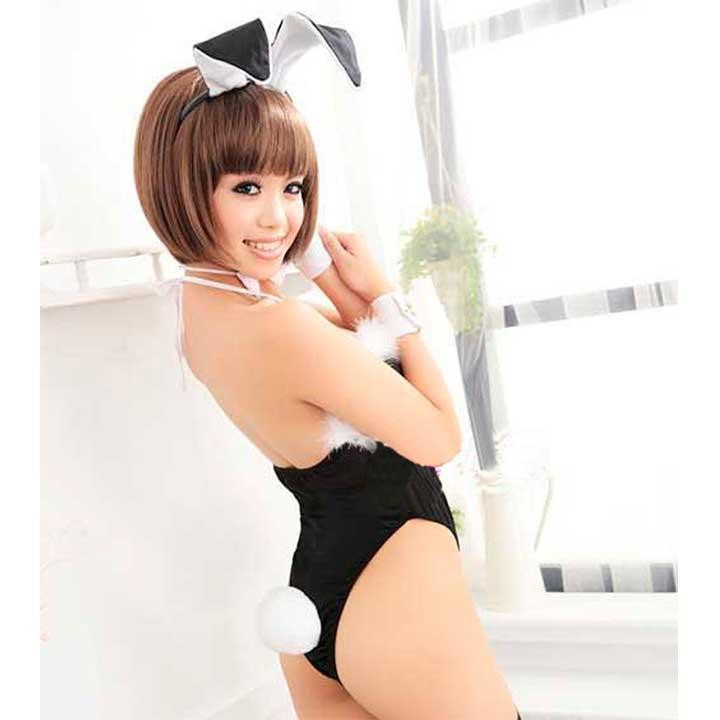 Рольовий костюм "Сексі зайчик" - XS/S/M - Чорний – Рольові костюми Вінниця - фото 4