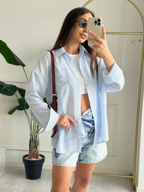 Льняная рубашка негабаритного размера — идеальный выбор для весны и лета. Одесса - изображение 16