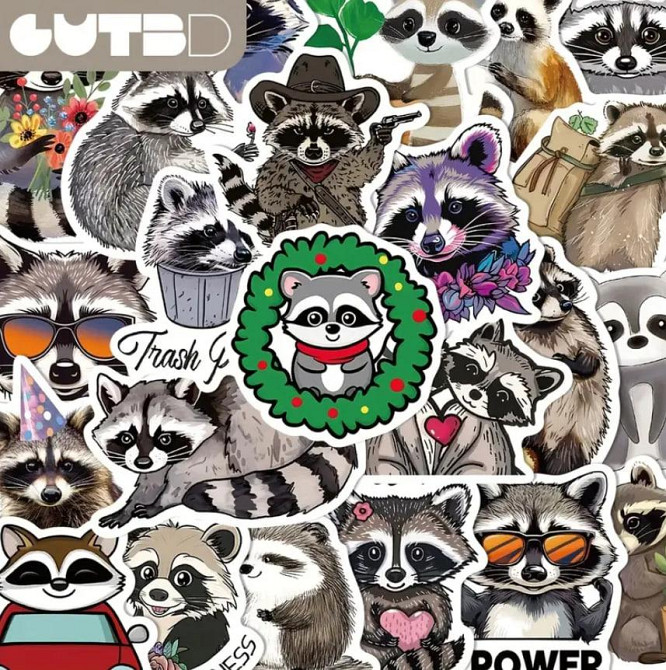 Набор виниловых водонепроницаемых наклеек с энотами (50 шт.) Киев - изображение 4