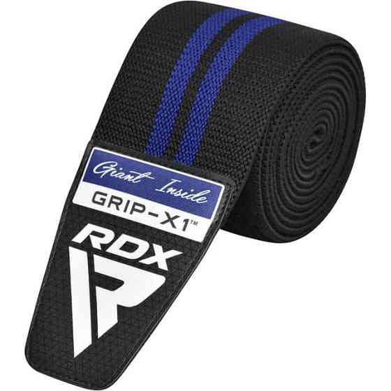 Бинти на коліна RDX GYM KNEE WRAP R11 BLACK/BLUE Каменское