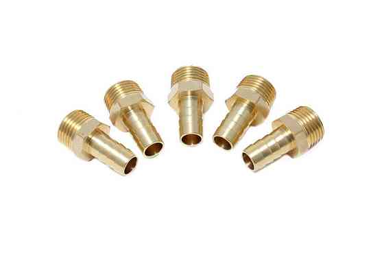 Штуцер пневматичний зовнішня різьба 1/2"-"ялинка" 10мм, комплект 5шт. Forsage F-MH08/06K Одеса