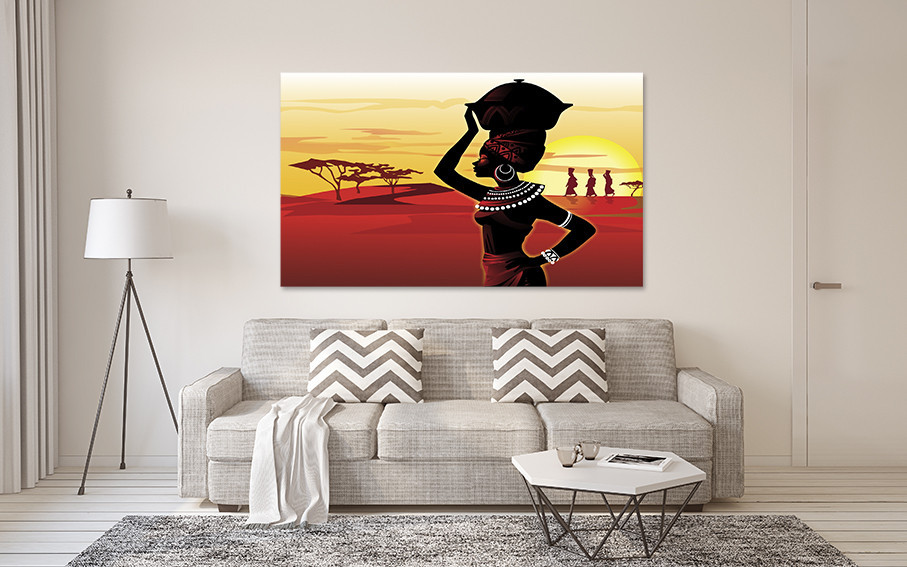 Картина холст в гостиную / спальню  Африканка   MLP_170 80x120 см Киев - изображение 2