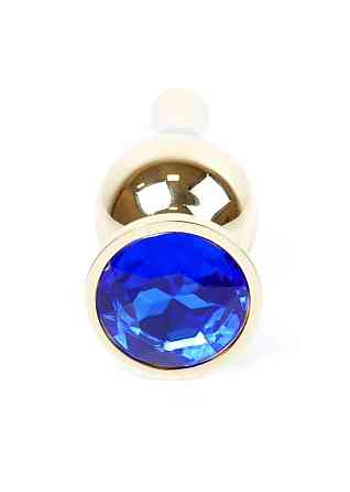 Анальна пробка - Jewellery Gold Long Plug Dark Blue Sex Aura Київ