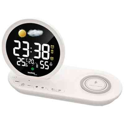 Настільний годинник Technoline Wireless Mobile Charging White (DAS302479) Вінниця