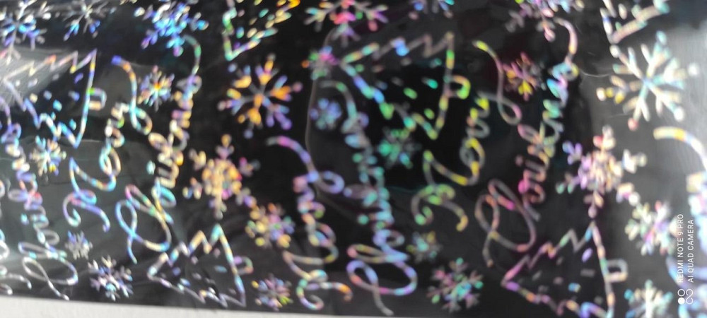 Фольга для ногтей 1 метр Новогодние Киев - изображение 1