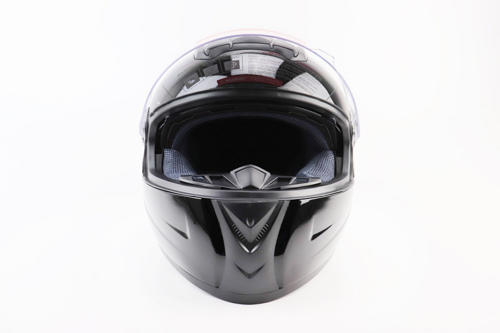 Шолом інтеграл, закритий+окуляри BLD-М61 М (57-58см), ЧОРНИЙ глянець Київ - фото 7