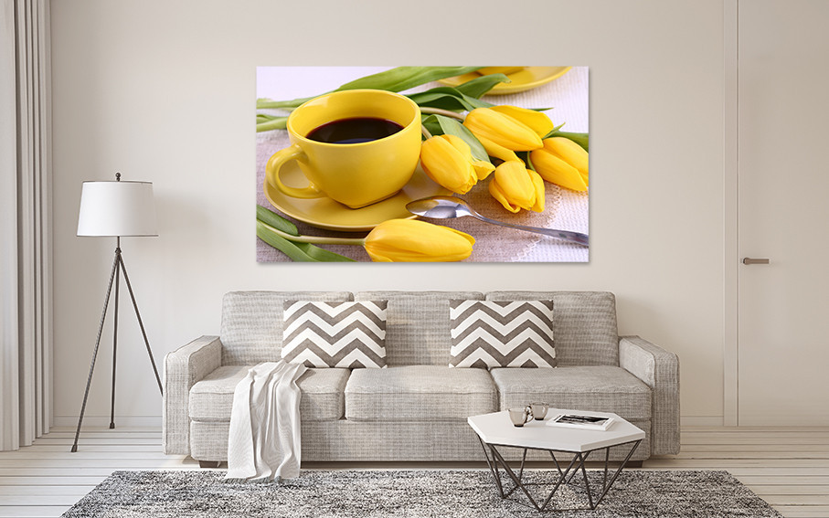 Картина холст в гостиную / спальню  Жовті тюльпани   MLP_166 80x120 см Киев - изображение 2
