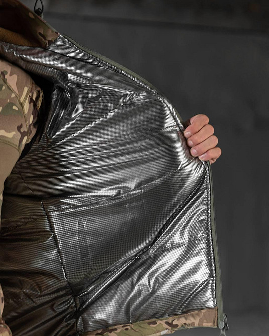 Зимний тактический мужской костюм Softshell (куртка и штаны) Мультикам M Киев - изображение 8