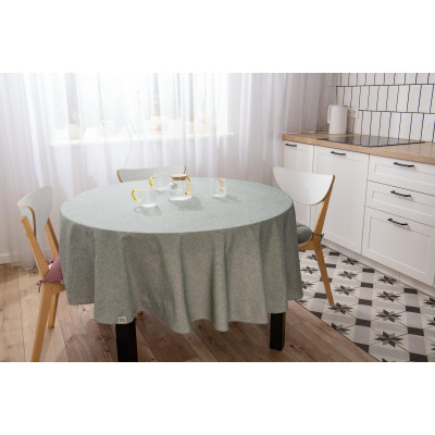 Скатертина Ardesto Oliver зелений D-136см, 100% бавовна (ART10OG) Вінниця - фото 2