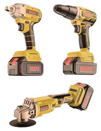 BX-189 Акумуляторний набір: гайковерт, шуруповерт, болгарка 25V з кейсом, 3 інструменти Одеса