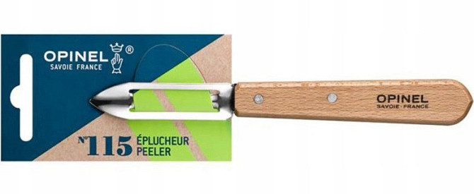 Кухонний Ніж - Овочечистка для овочів та фруктів Opinel (Опінель) No.115 "Essentiels" (001928) Natur Нововолинськ - фото 7