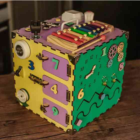 Развивающая игрушка Бизикуб Temple Group TG200123 30х30х30 см Разноцветный Винница