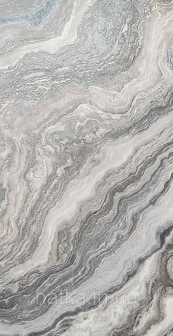 Шпалери вінілові на флізеліні AdaWall Roka 1.06х10 під камінь мармур сірі бежеві чорні срібло 3д 23102-4 Київ - фото 3