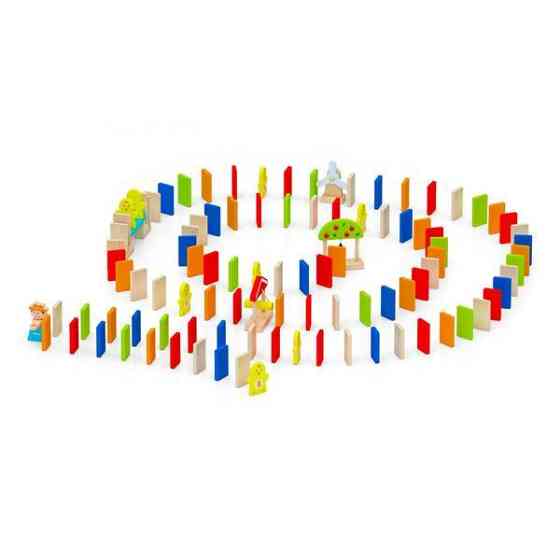 Динамічний конструктор Viga Toys Дерев'яне доміно 116 ел. (51620) Харьков