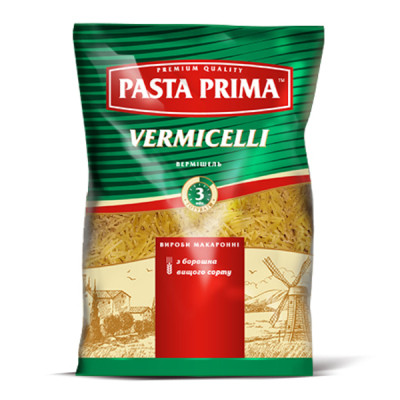 Макарони Pasta Prima Вермішель 750 г (4823096008318) Вінниця - фото 1