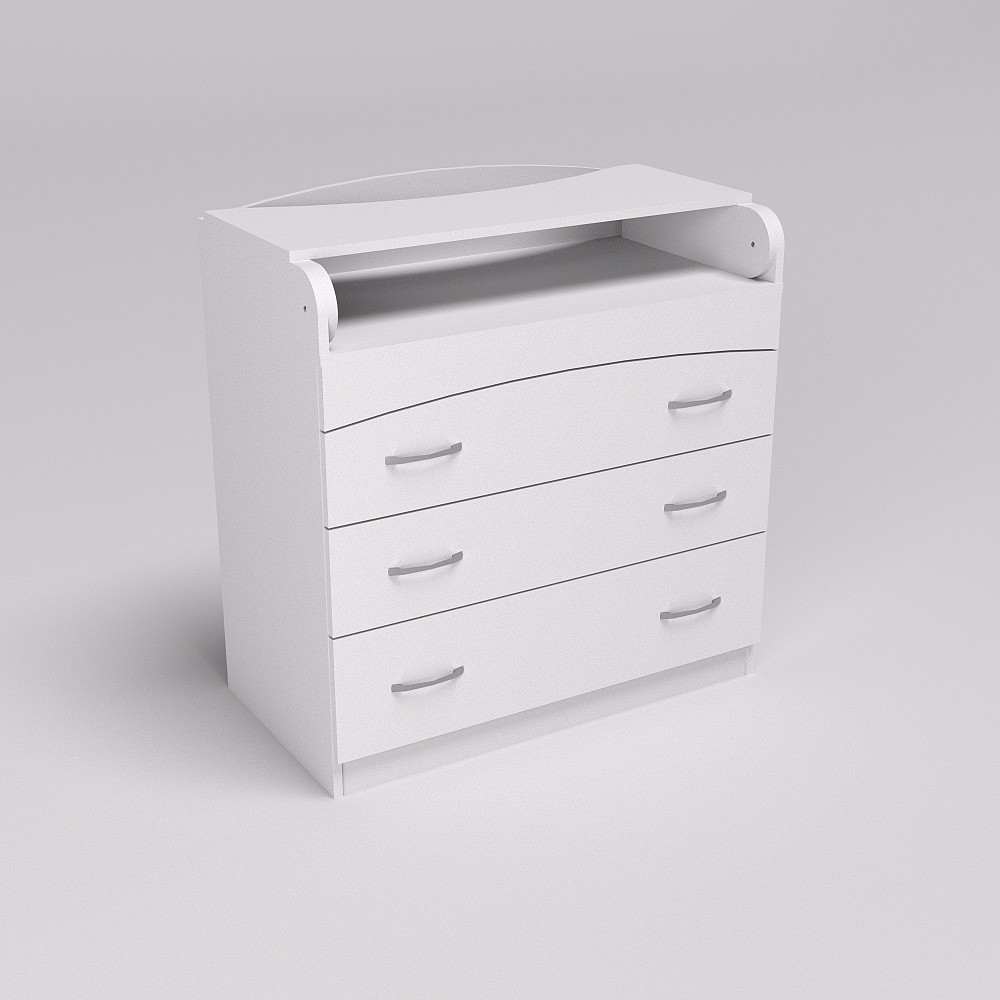 Комод пеленальний №2, Білий, 864/465/916 Львів - фото 2