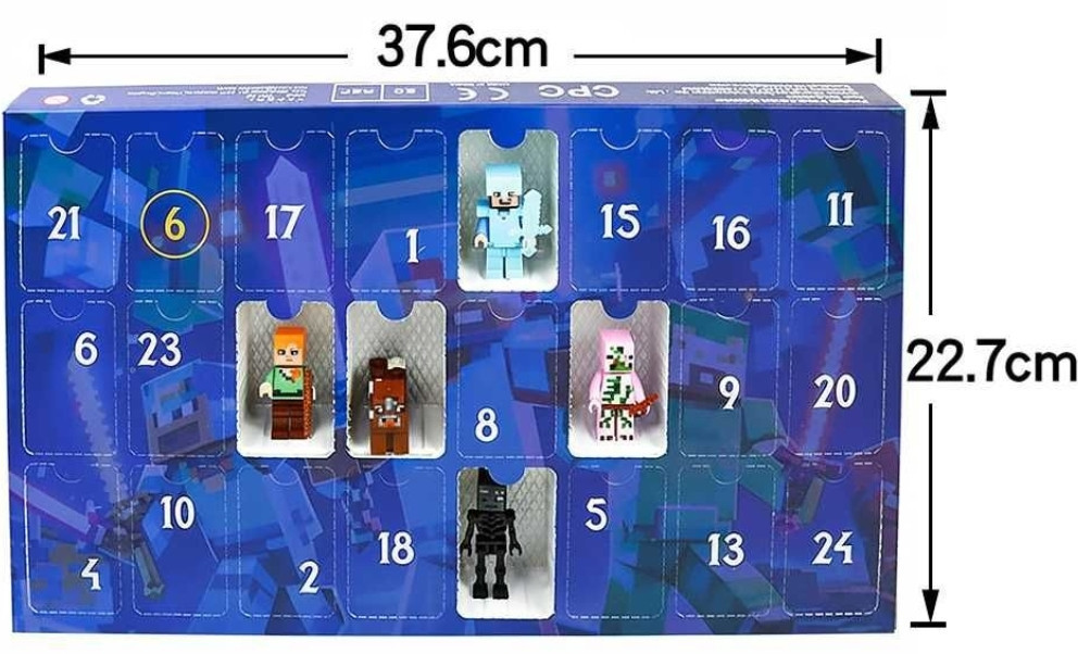 Новогодний адвент календарь Лего Майнкрафт на 24 окошка. Харьков - изображение 4