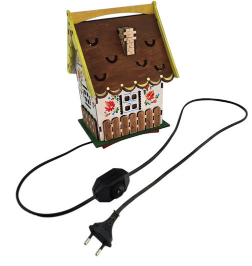 Лампа соляная в украинском стиле Домик Киев - изображение 1