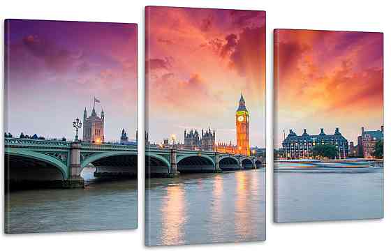 Модульная картина в гостиную / спальню   Велика Британія   Art-729_3 100x150 см Киев