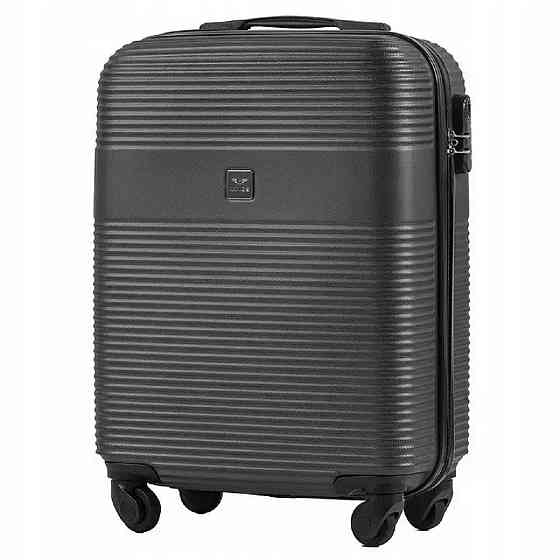 Валіза пластикова WINGS 5398 мікро 52 см графіт Київ