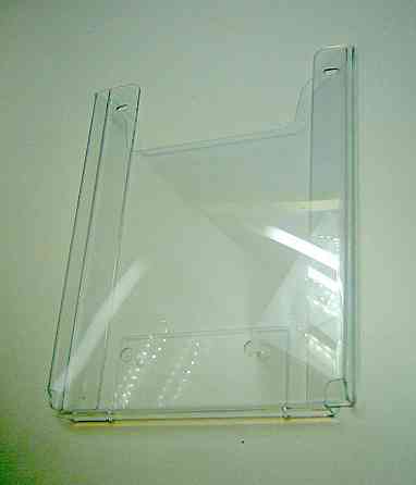 Карман буклетница EKOSTAR А4  297х210х25 (акрил, на саморезы) верт 25 Киев