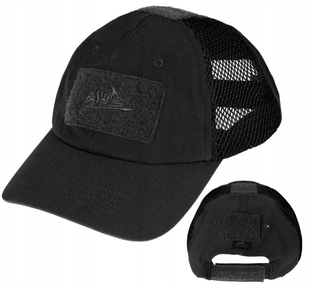 Тактична Бейсболка із сіткою Helikon-Tex "PoliCotton Ripstop" (CZ-BBV-PR-01) Black Нововолинськ - фото 1