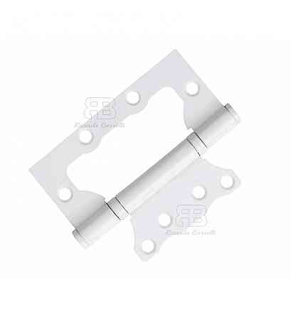 Петля накладна метелик Ricardo Borelli 100х63х2.0 мм на підшипниках MW матовий білий Київ