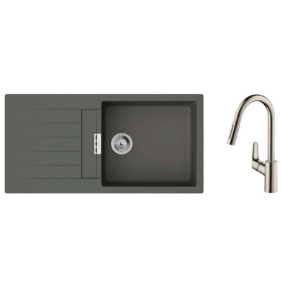 Мийка кухонна Hansgrohe S520-F480 + зміш. Focus M41 (43358800) Вінниця - фото 1