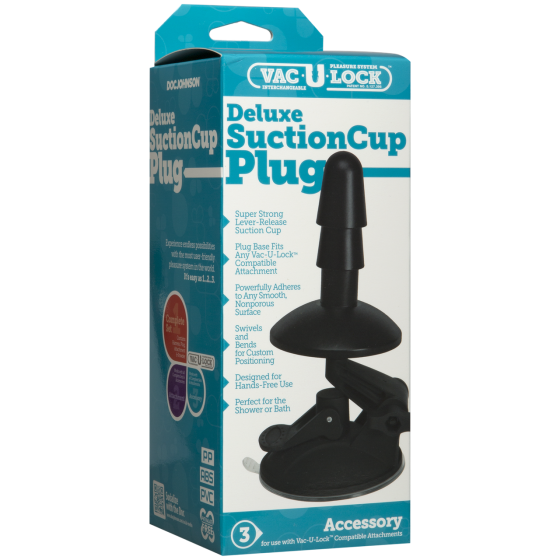 Крепление для душа с присоской Doc Johnson Vac-U-Lock - Deluxe Suction Cup Plug для игрушек Sex Aura Киев