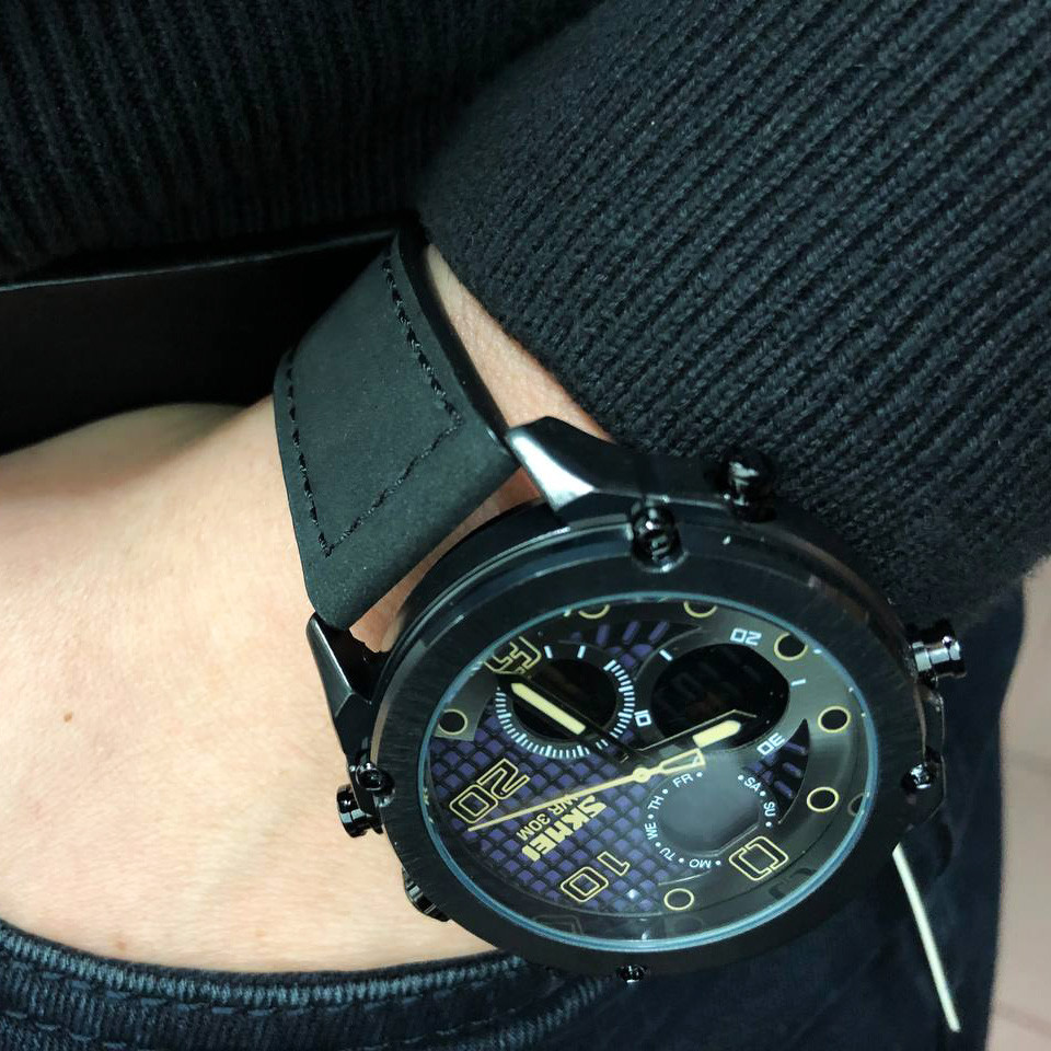 Часы тактические противоударные SKMEI 1975LBKBK, Тактические военные часы для ЗСУ Армейские топ QR-29 Львов - изображение 7