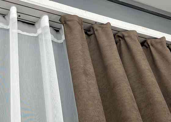 Шторна тканина мікровелюр Petek YL колір коричневий 2014ш Київ