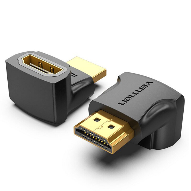 Перехідник HDMI Vention AINB0 кутовий (Вгору, 180 градусів) Миколаїв - фото 3