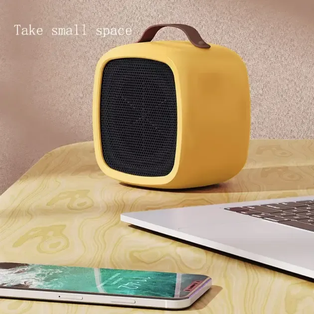 Портативный обогреватель от сети, 500Вт, Настольный тепловентилятор / Электрообогреватель KRT-01 Коломия - фото 4