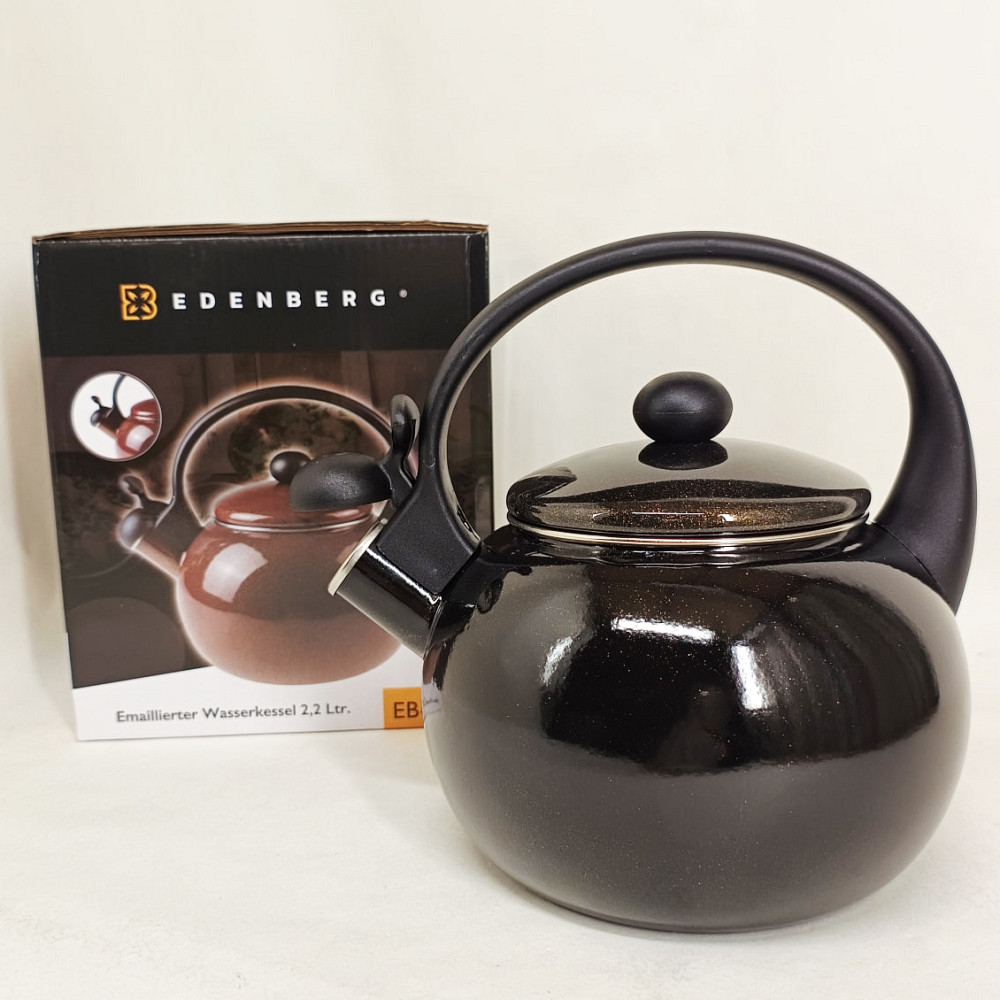 Металевий чайник зі свистком з нержавіючої сталі Edenberg, Хороший чайник зі свистком BM-22 Львів - фото 2