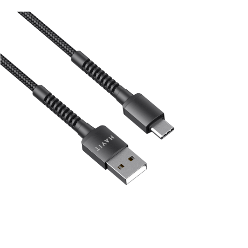 Кабель USB Type-C Havit HV-CB6197 2,1А 1м чорний Житомир