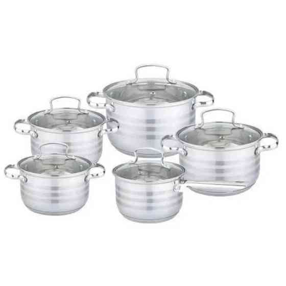 Набор посуды Edenberg EB-4074 с капсульным дном нержавеющая сталь 10 предметов GF-39 Львов