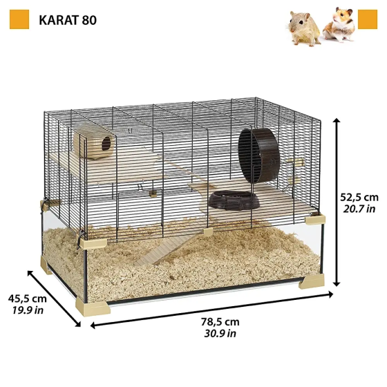 Стеклянная клетка для хомяков, мышей и грызунов Ferplast Karat (Ферпласт Карат) Запорожье