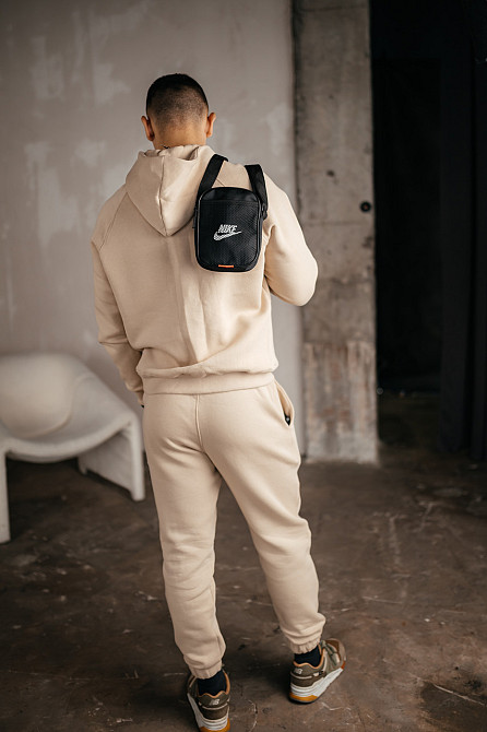 Барстека Nike, Чоловіча сумка через плече, Текстова барсетка на три відділення, Брендаова сумкаMasterSem Київ - фото 2