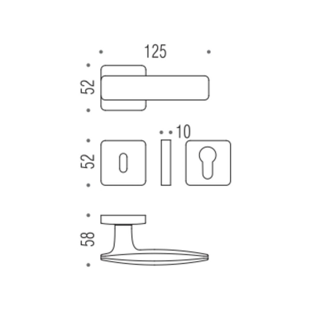 Ручка Colombo BOLD PT11 RSB мат хром ф / з Київ - фото 2