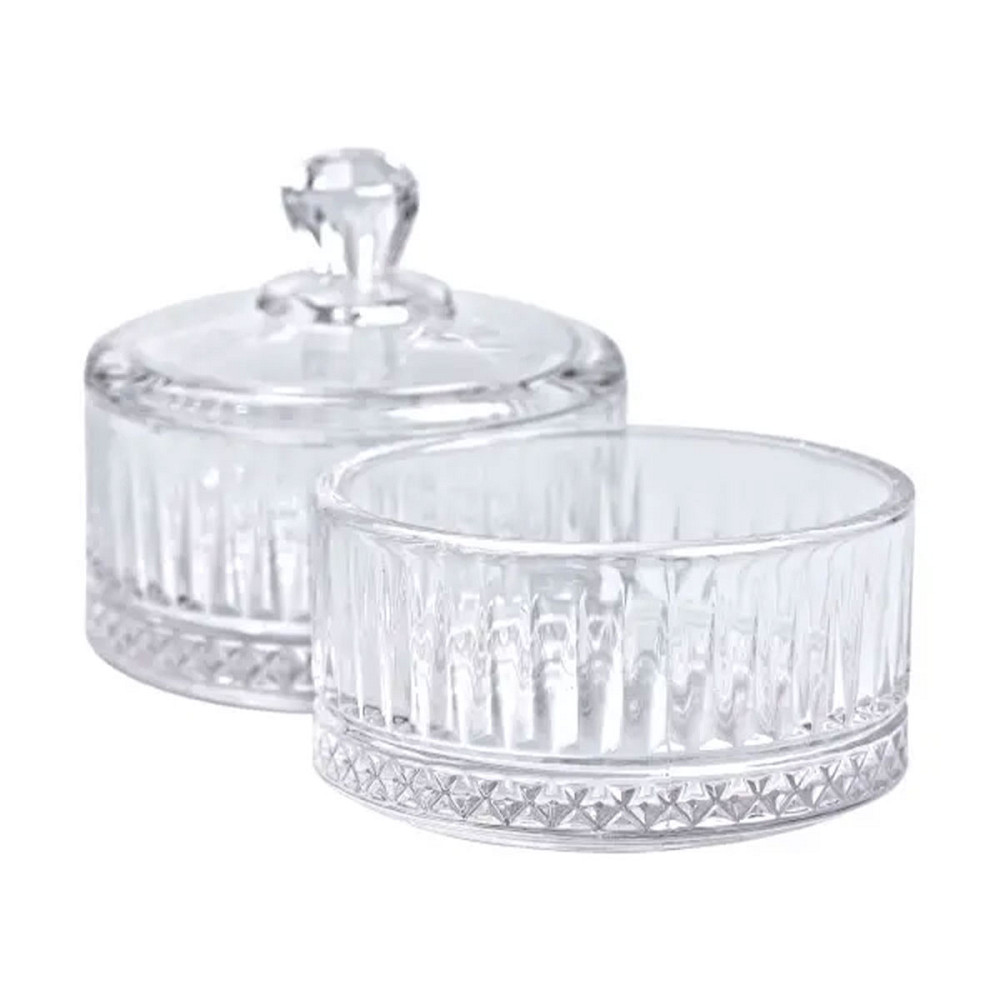 Yiwu Цукерниця скляна дворівнева Ø 10 см кругла HP-YH-71 Київ - фото 4