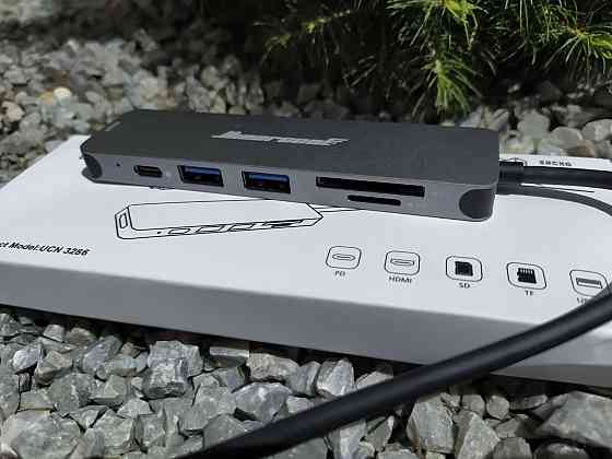 Концентратор картридер Hiearcool UCN 3286 USB Type C HUB Луцьк