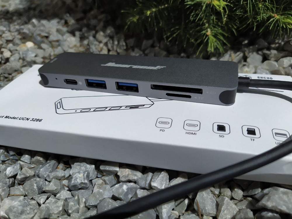 Концентратор картридер Hiearcool UCN 3286 USB Type C HUB Луцьк - фото 1