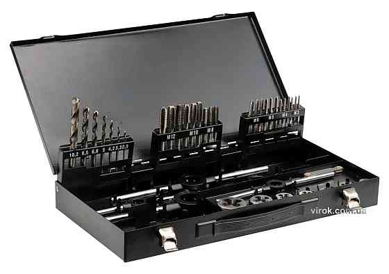 Мітчики і плашки YATO : М3-М12, Набір 44 шт. [4] Одеса