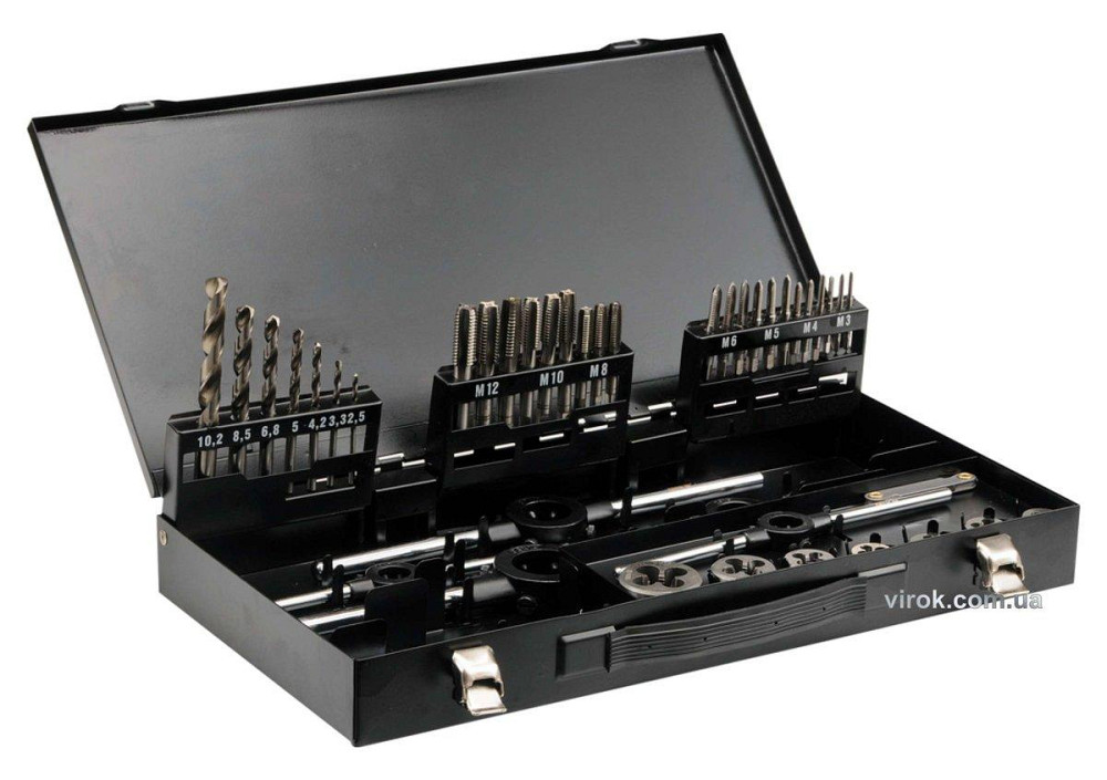 Мітчики і плашки YATO : М3-М12, Набір 44 шт. [4] Одесса - изображение 1