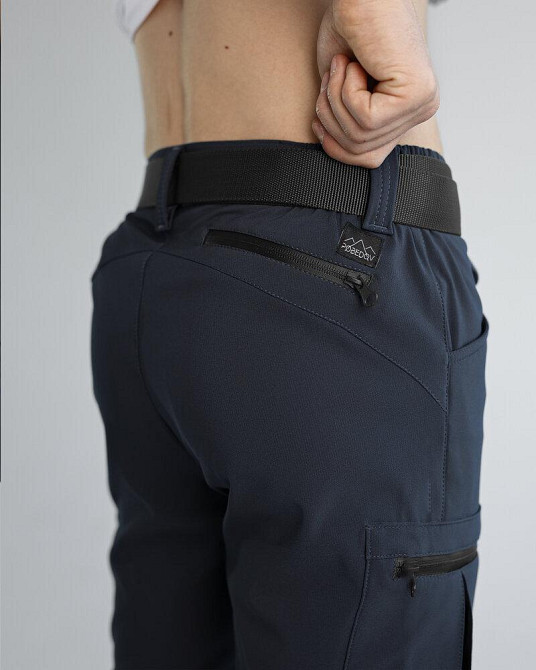 Сині штани-карго чоловічі. Штани трансформери сині Pobedov Transformer 2.0 Київ - фото 8