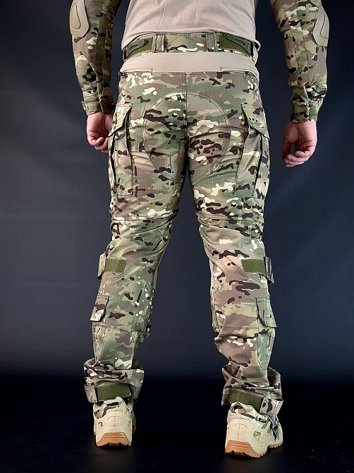 Тактичні чоловічі штурмові штаниG3 HAN-WILD мультикам з наколінниками , літні військові штани Львів - фото 3