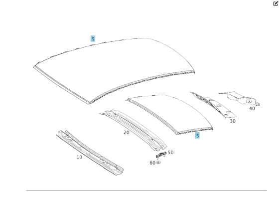 Mercedes-Benz  A2926570100 Дах під панораму GLE Coupe C292 Одеса