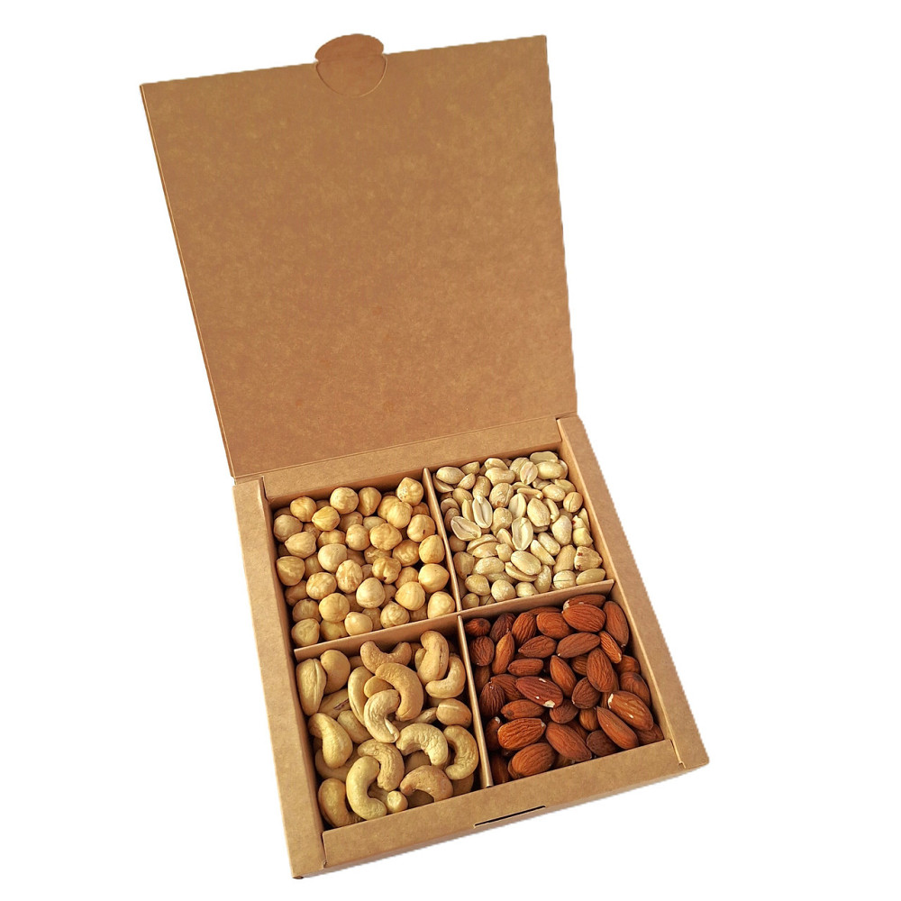 Набір горіхів у подарунковій коробочці 300 грамів. Крафт Одеса - фото 4
