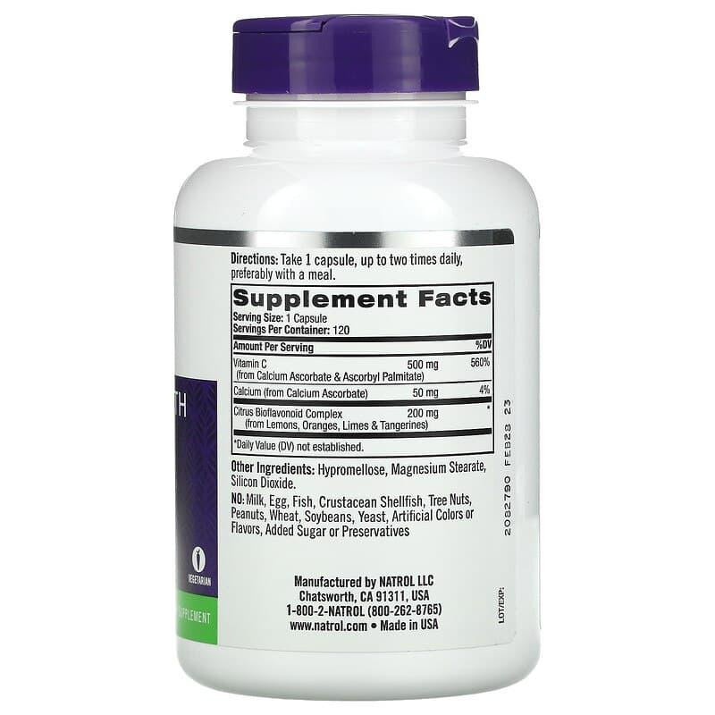 Витамин C Natrol Easy-C 500 мг 120 капс Киев - изображение 4